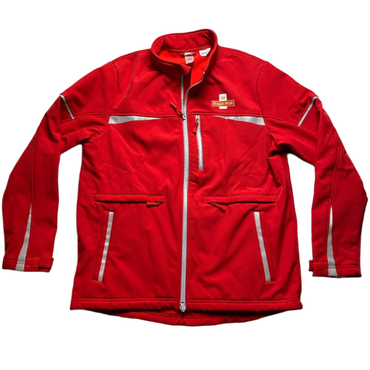 Royal Mail Red And Silver Reflective Panels Bomber Jacket (L)