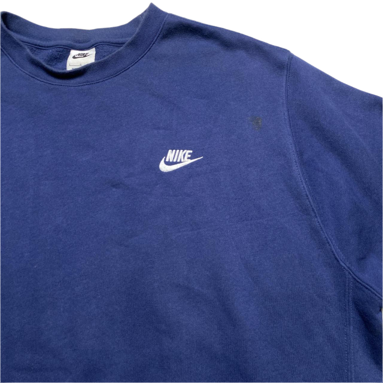 Nike Navy and White Jumper Tracksuit (L)