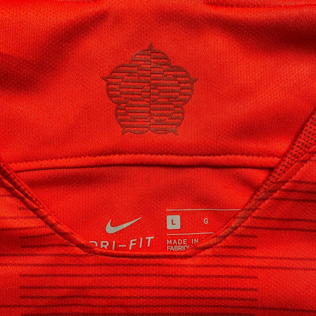 England Nike Red and White Football Jersey