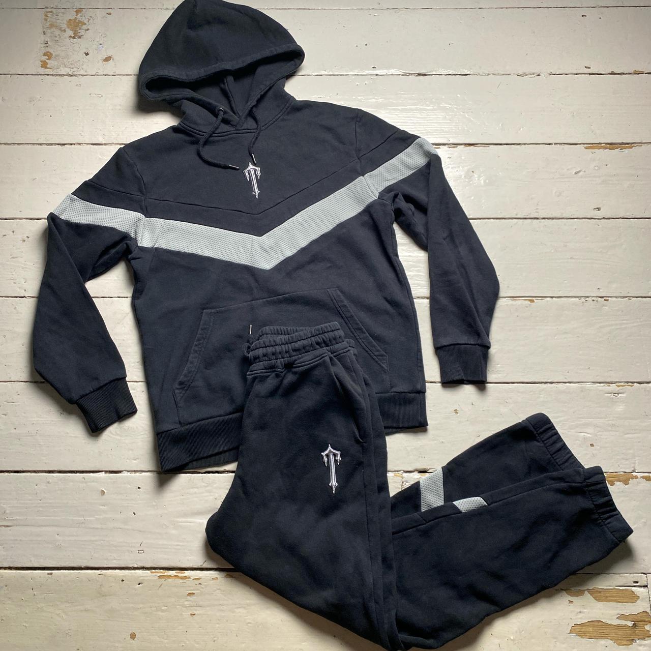 Trapstar Irongate Black and Grey Tracksuit
