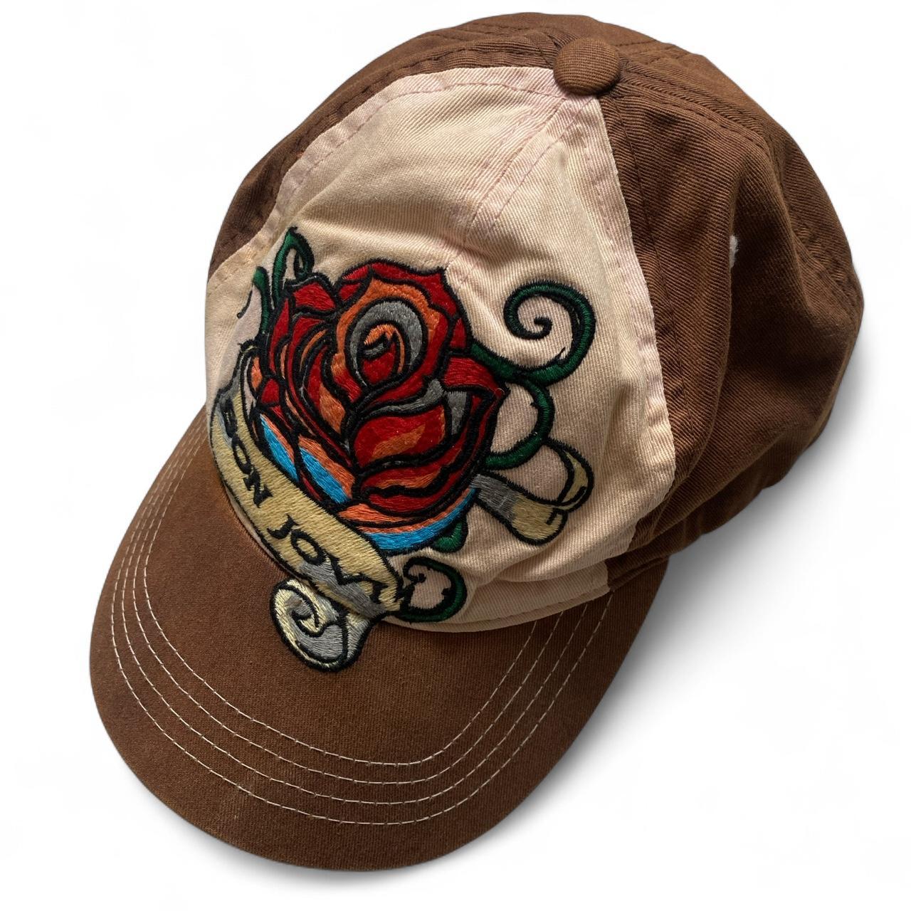 Bon Jovi Brown Rose Cap