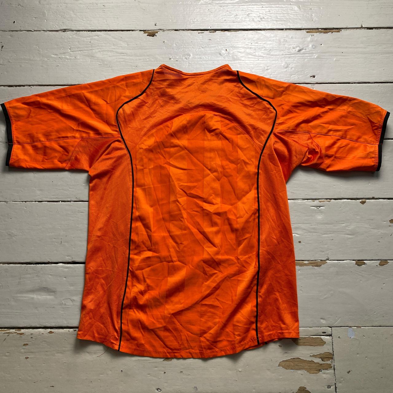Valencia Total 90 Nike Vintage Orange and Black Football Jersey