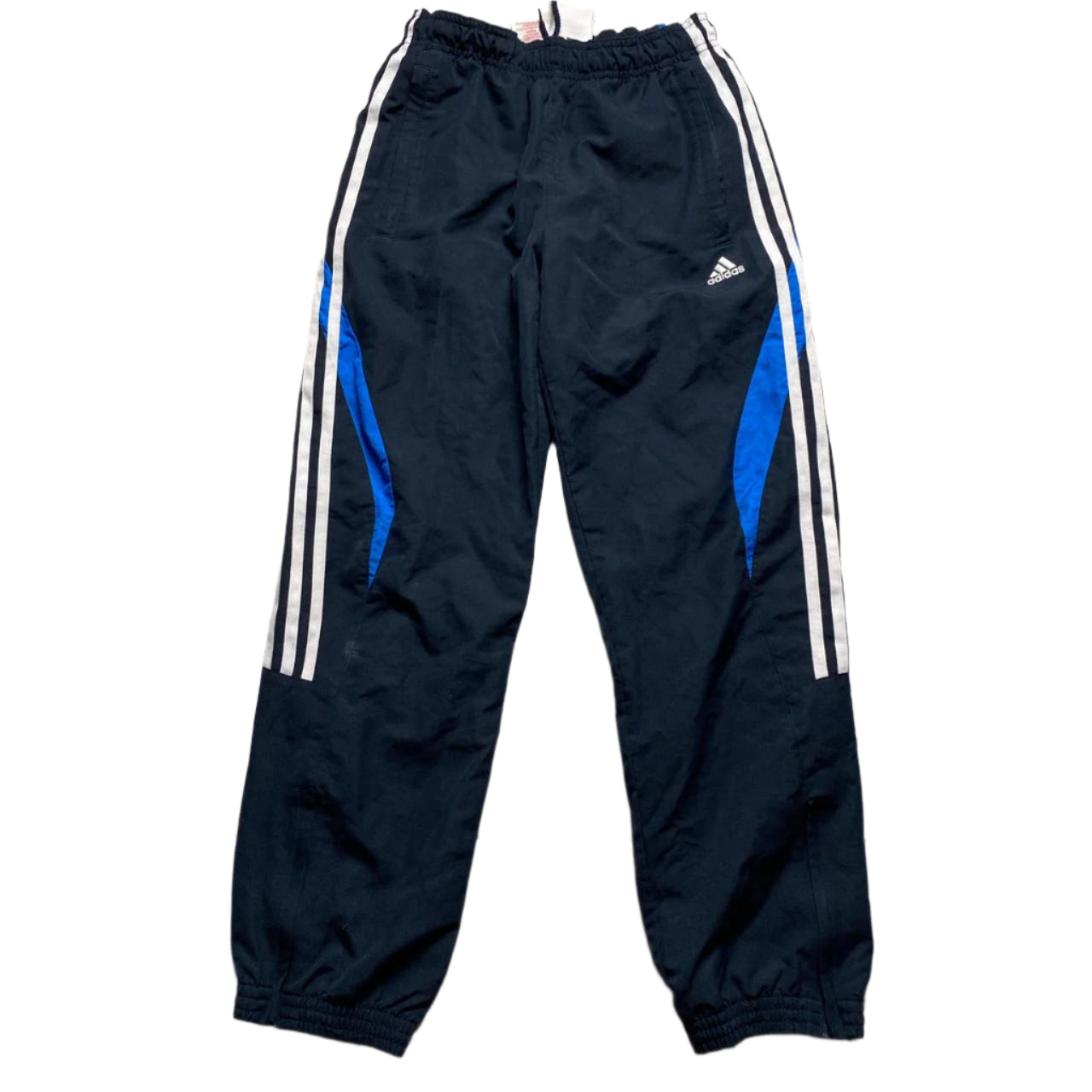 Adidas Shell Trackpant Bottoms Navy Blue and White (S)