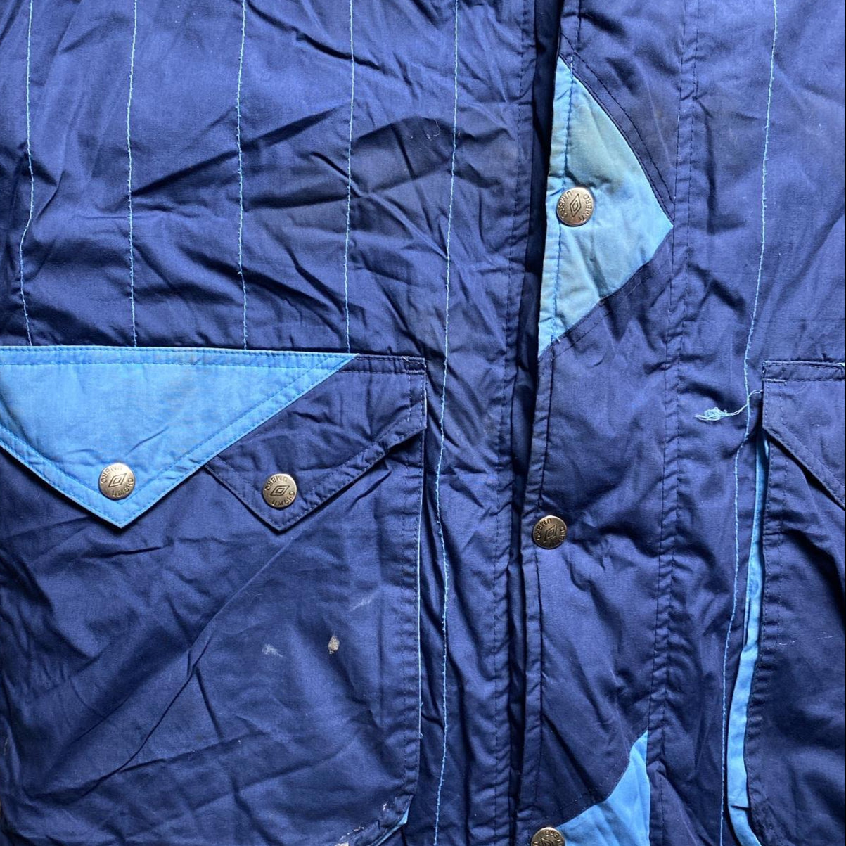 Umbro Vintage 90’s Long Football Jacket Blue (M)