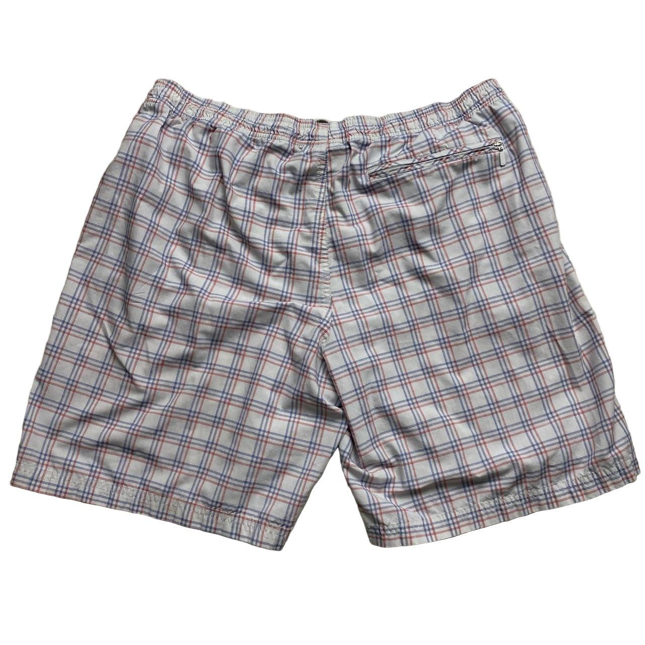 Adidas Vintage White Red and Blue Shell Trackpant Shorts (L)