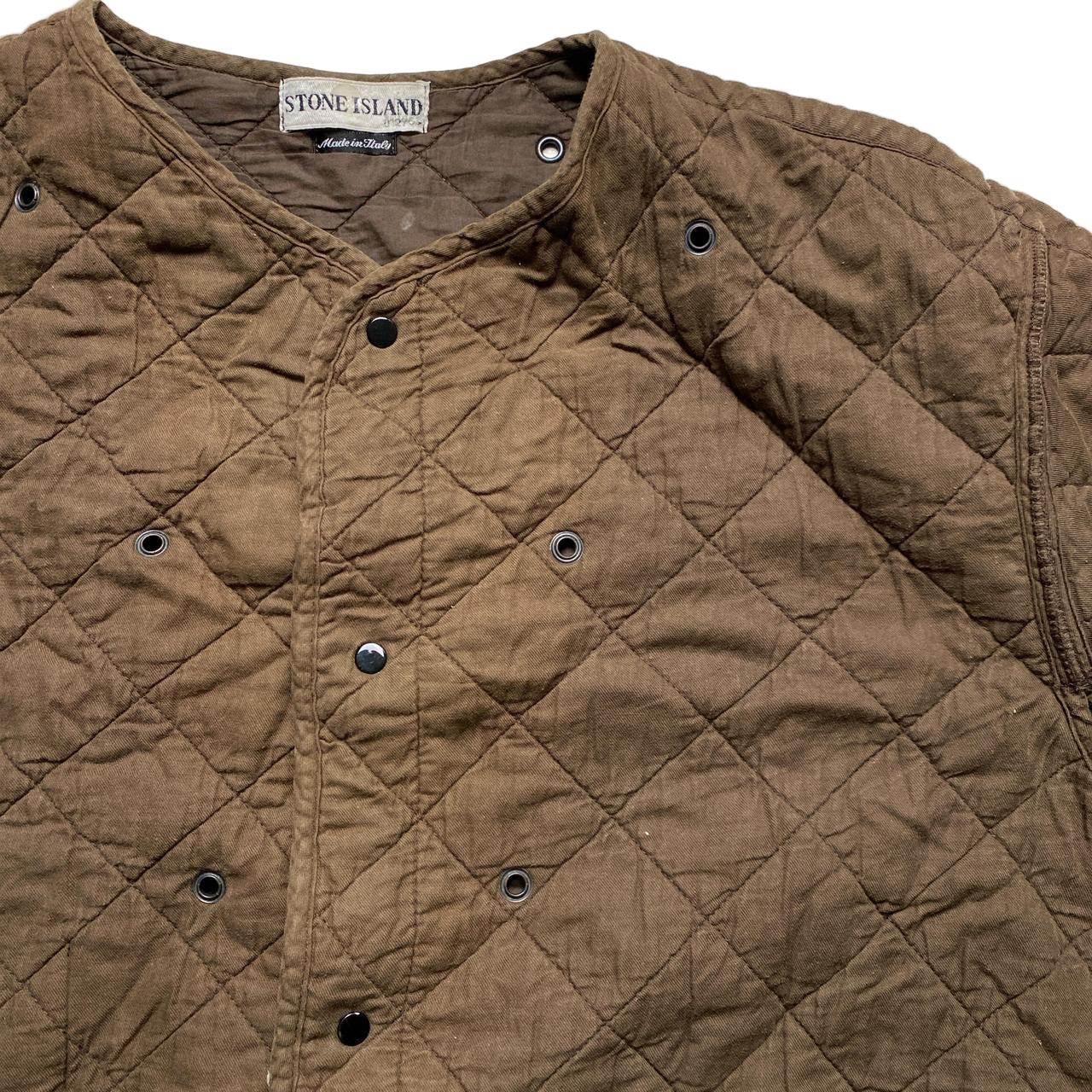 Stone Island Brown Inner Jacket Quilted Layer Brown (2XL)