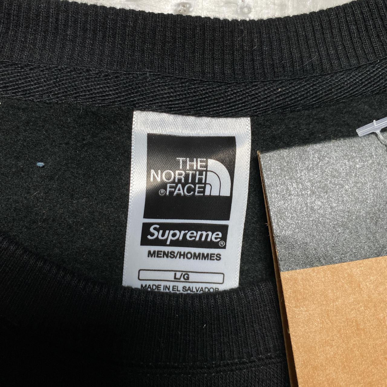 The North Face Supreme Black and White Jumper (L)
