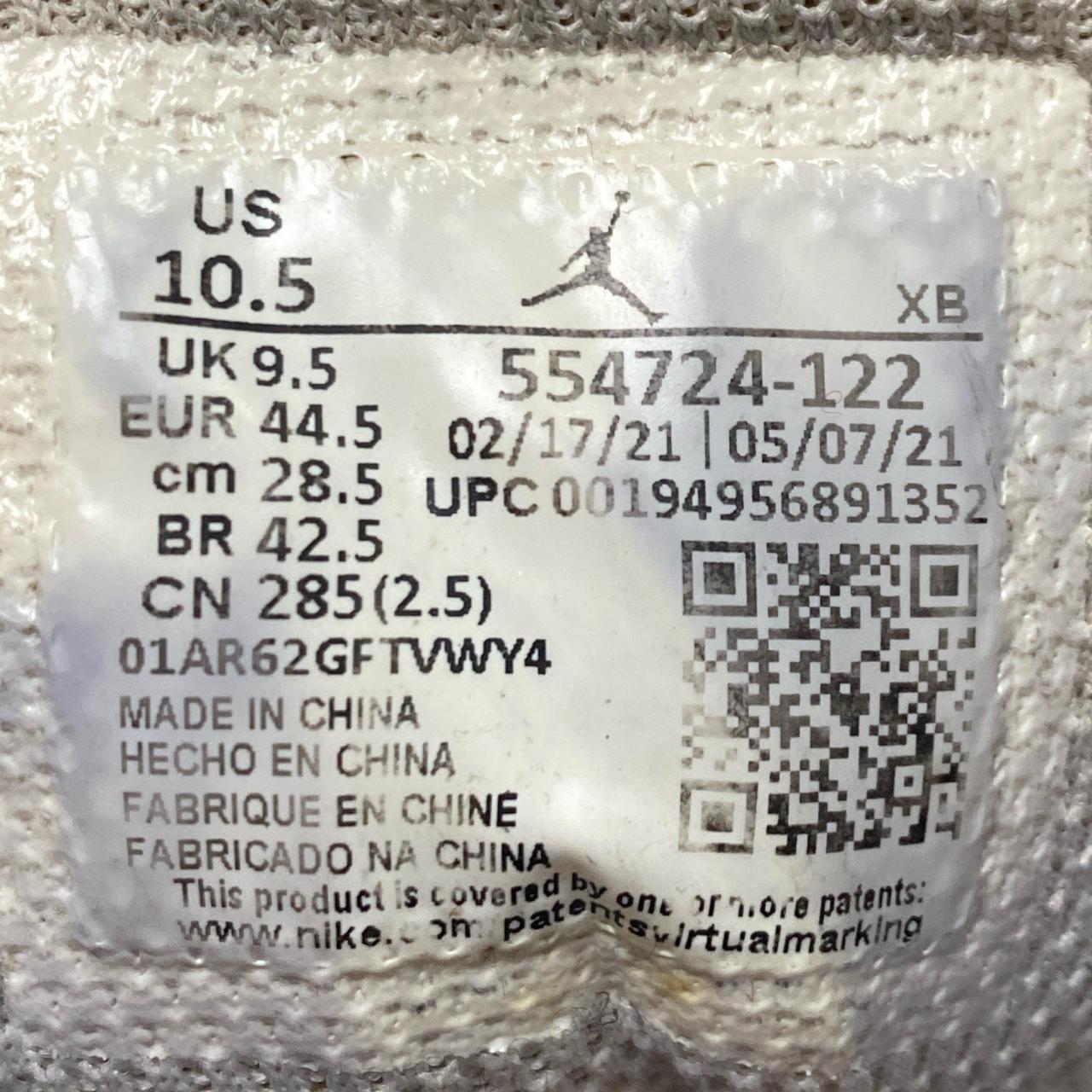 Nike Jordan 1 Mid Black Red and White (UK 9.5)