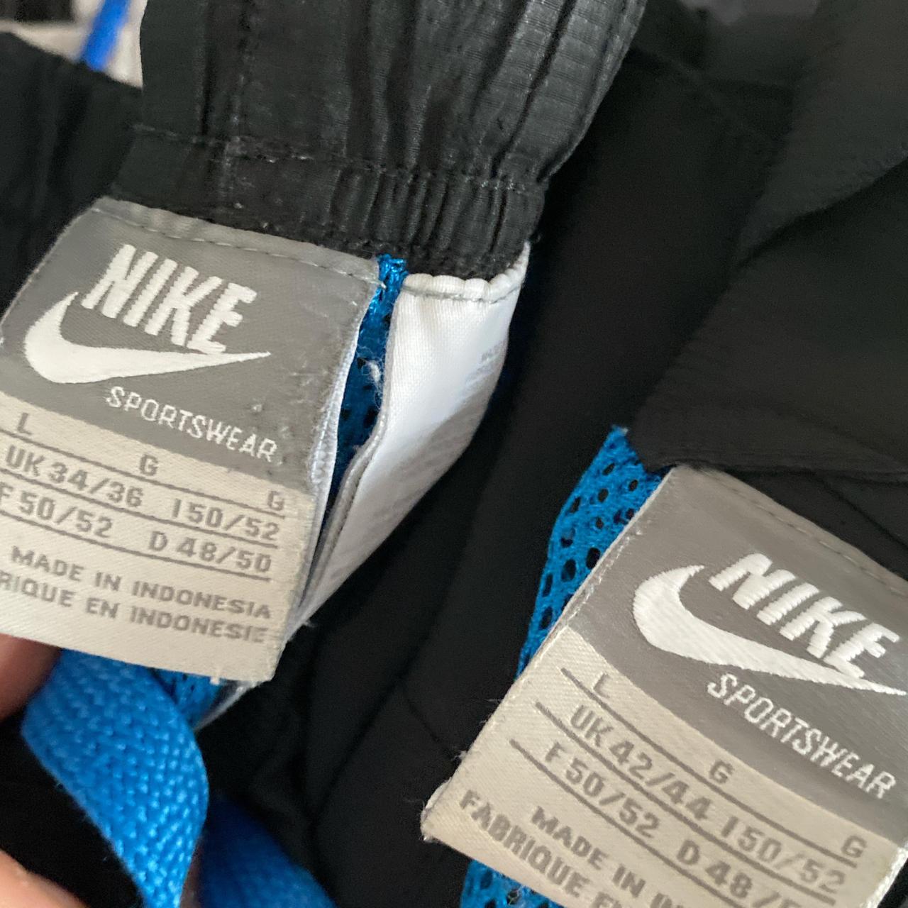 Nike Air Max 95 Black and Blue Shell Windbreaker Tracksuit (L)
