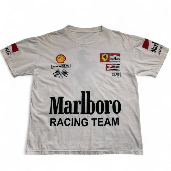 Ferrari Vintage 90’s Marlboro Racing Team Shell Michelin White Formula 1 T Shirt (S)