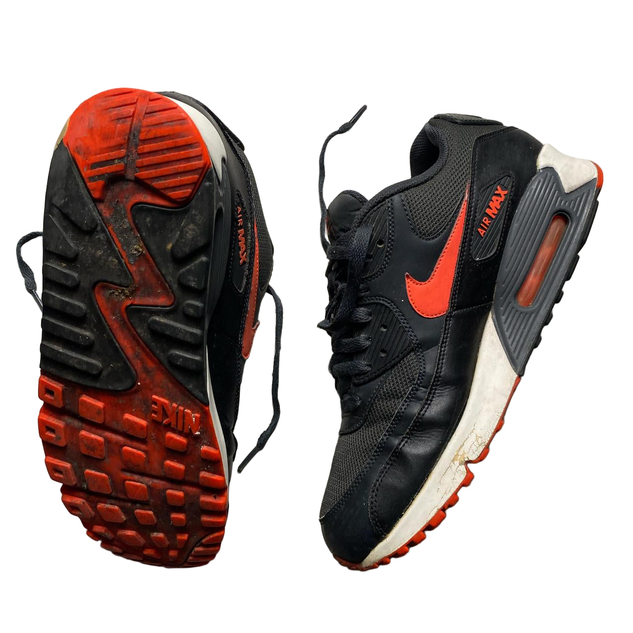 Nike Air Max Grey Orange and White (UK 9)