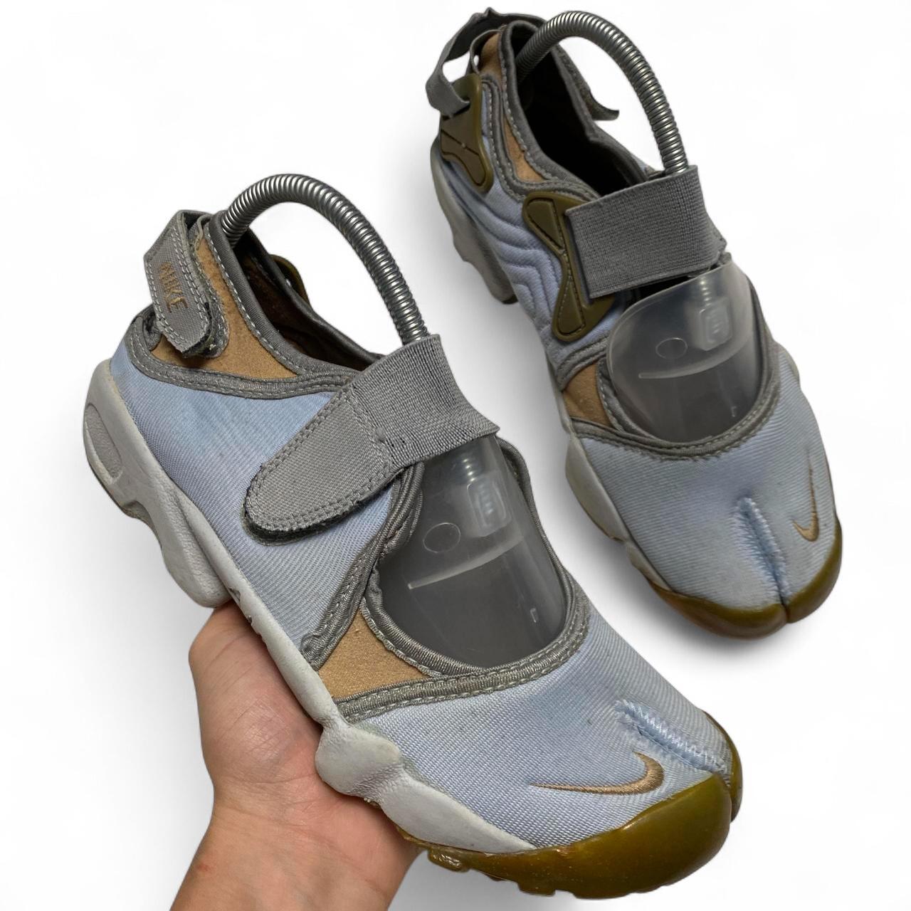 Nike Air Rift Baby Blue and Gold Trainers (UK 7.5)