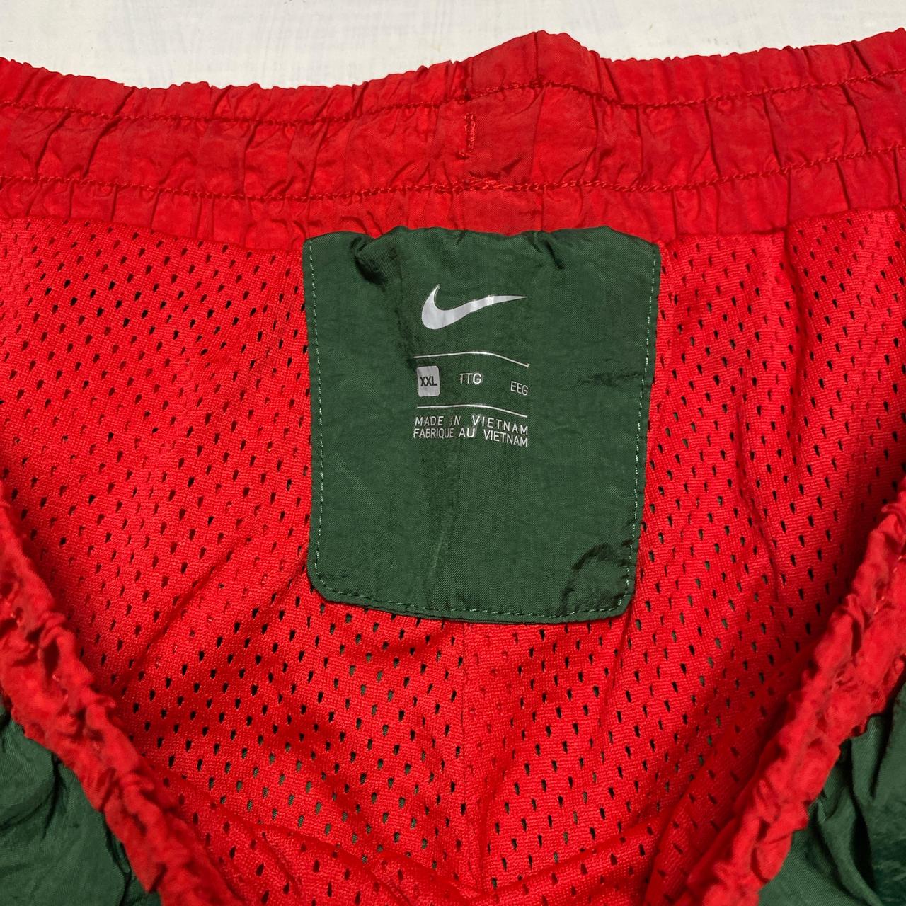 Nike Green Red and Yellow Shell Trackpant Baggy Bottoms