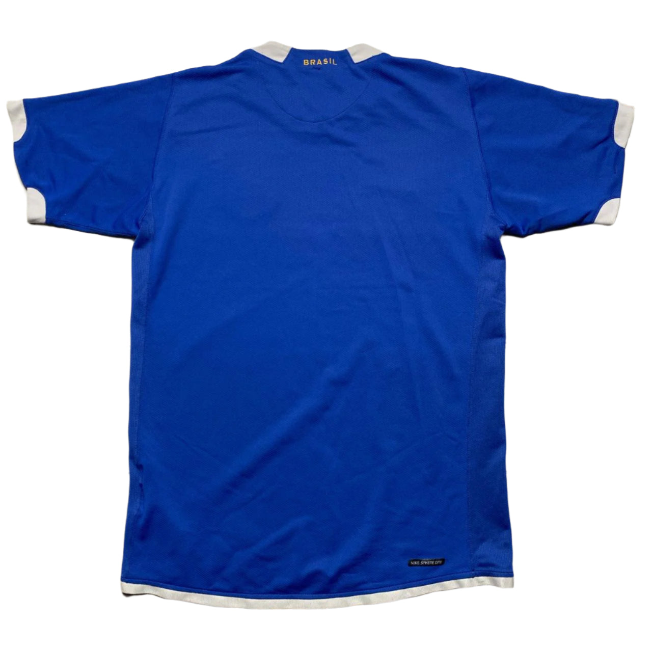 Brazil Vintage 2002 Nike Blue Football Jersey (S)