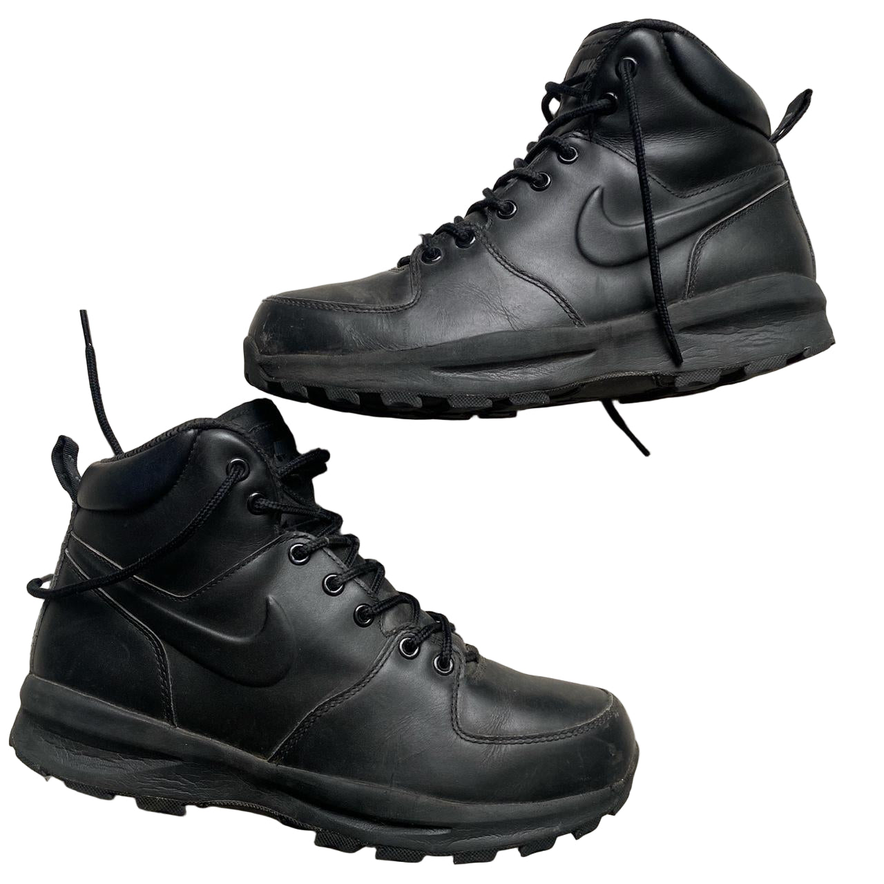 Nike Manoa Black Leather Boots (IUK 9)