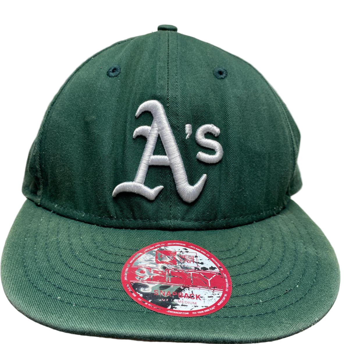 New Era Oakland Athletics Green and White Snapback Cap