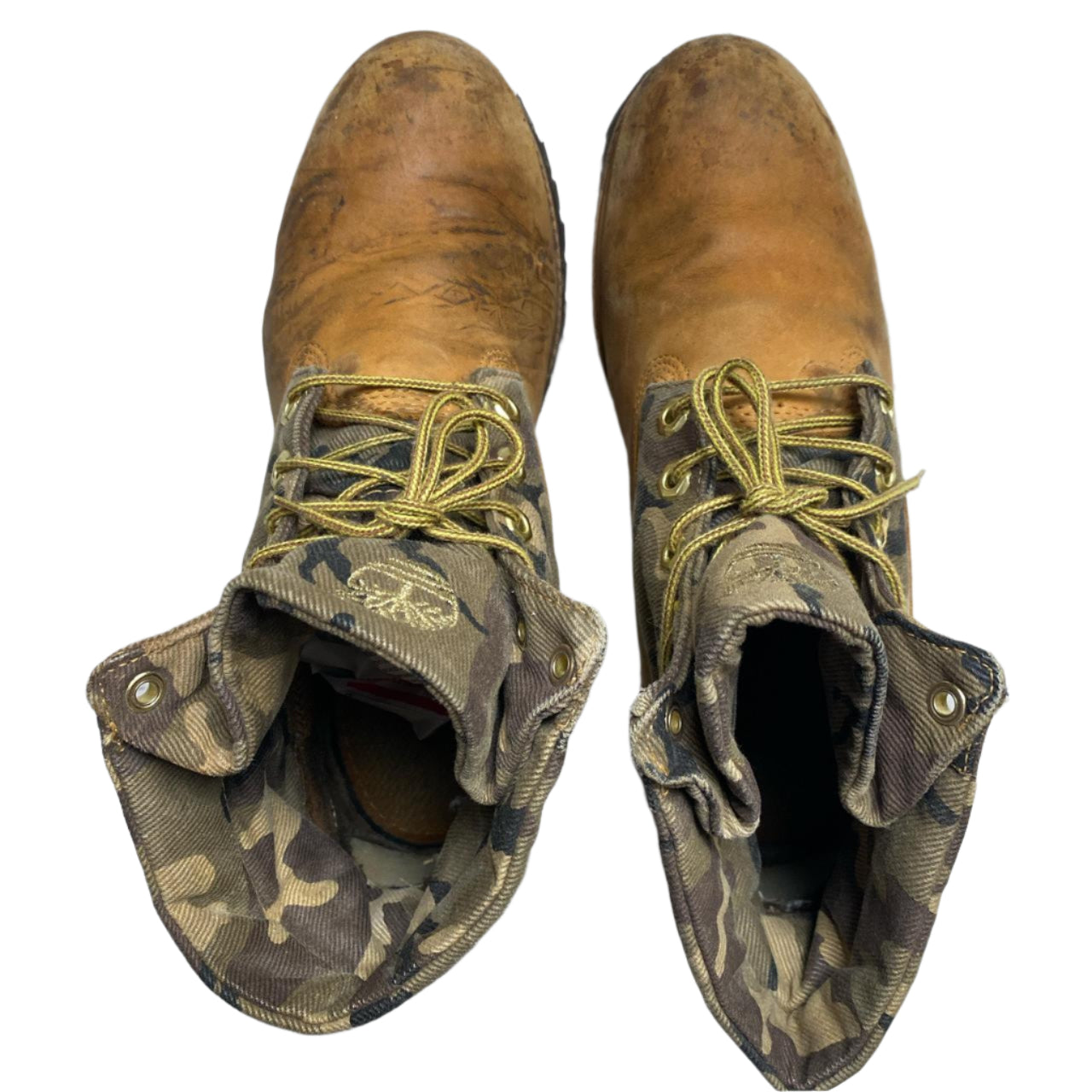 Timberland Nubuck and Camouflage High Boots (UK 8)
