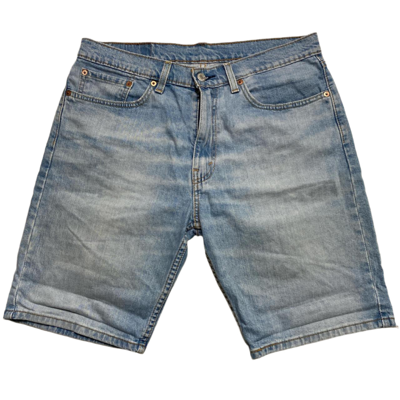 Levis 505 Light Blue Denim Jorts Jean Shorts (34W)