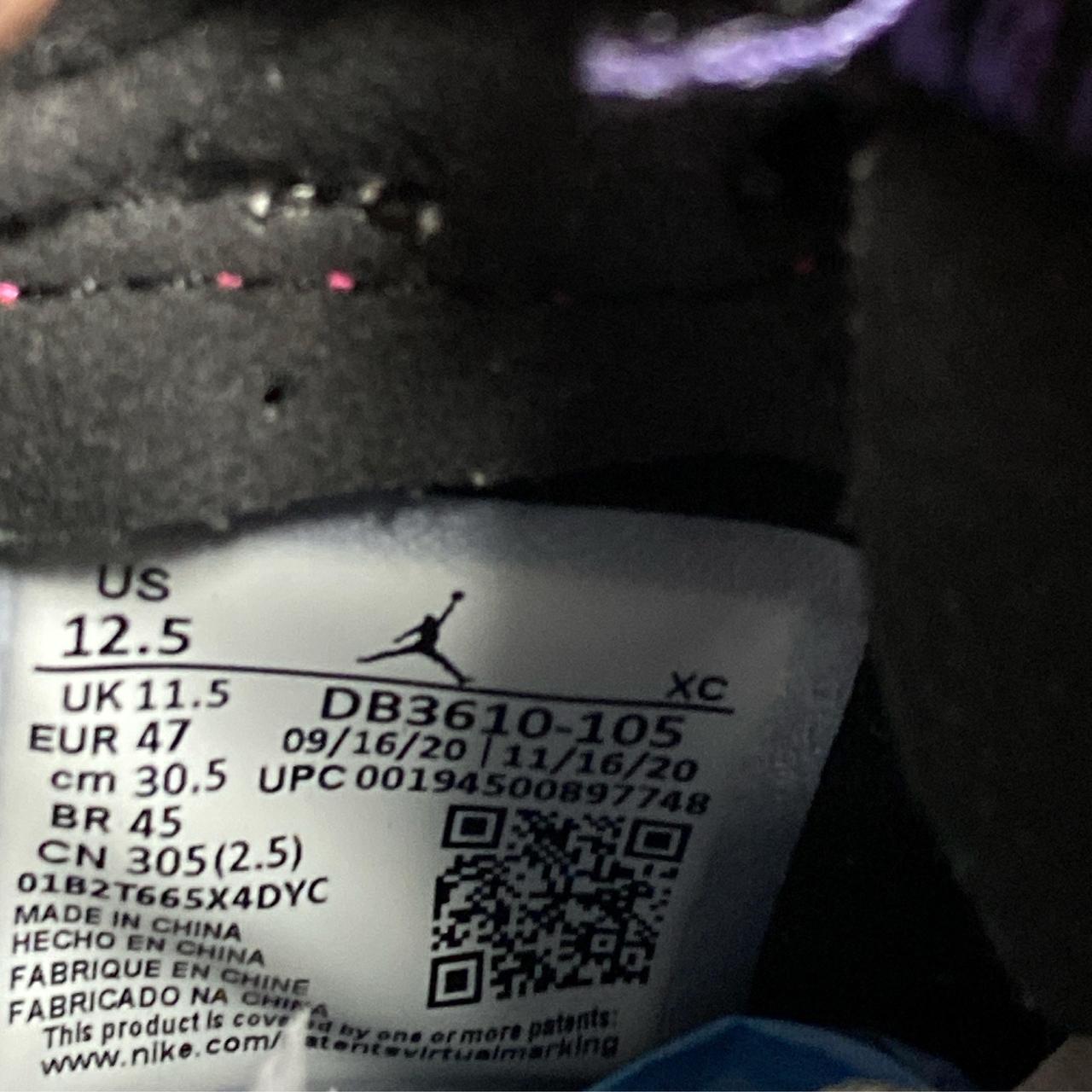 Nike Jordan 1 PSG Zoom White Black and Purple (UK 11.5)