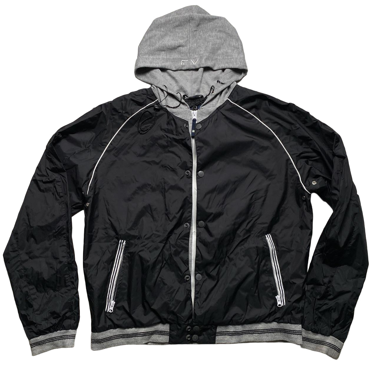 Armani Jeans AJ Vintage Shell Hooded Windbreaker Jacket (XL)