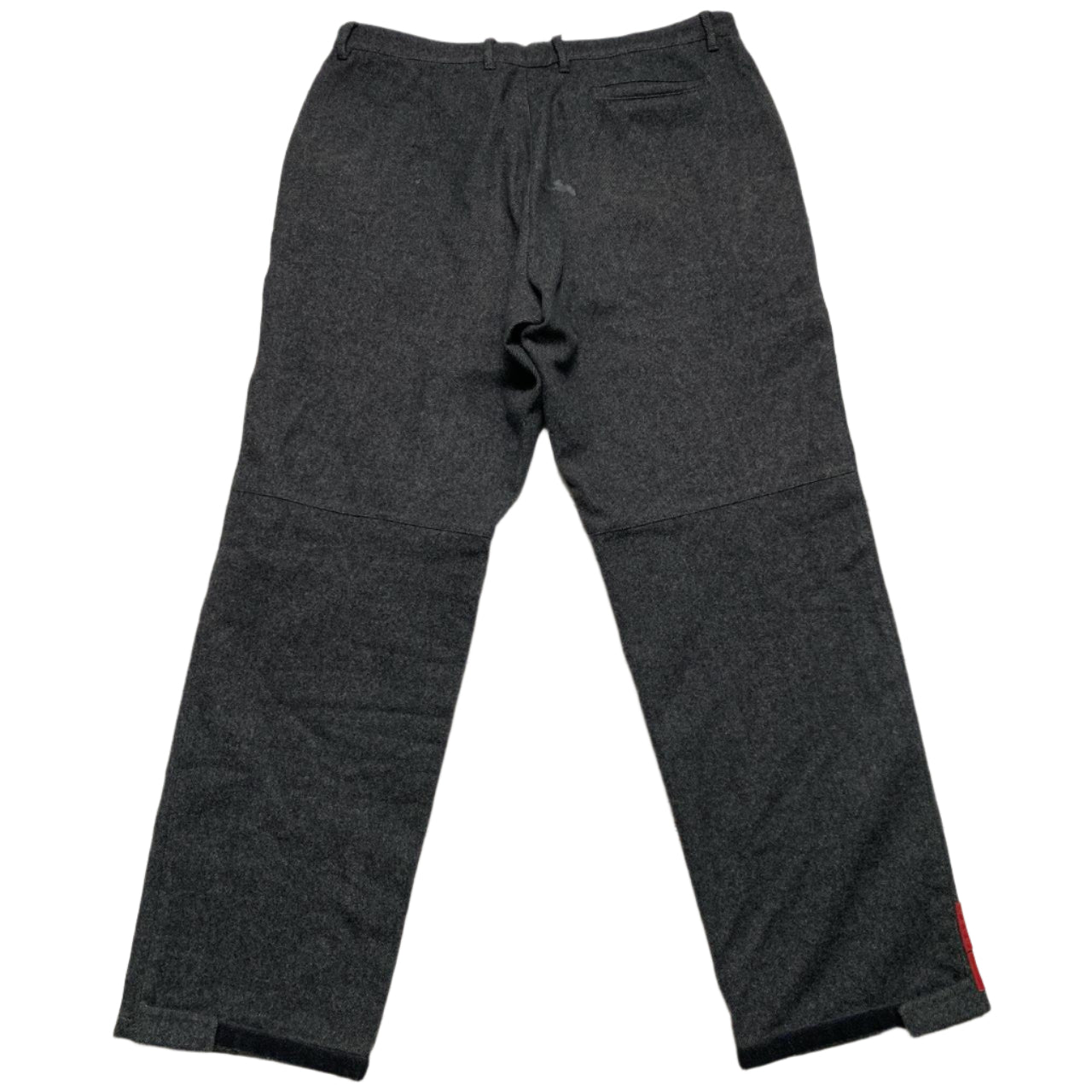 Prada Vintage Virgin Wool Grey Smart Trousers (36W)