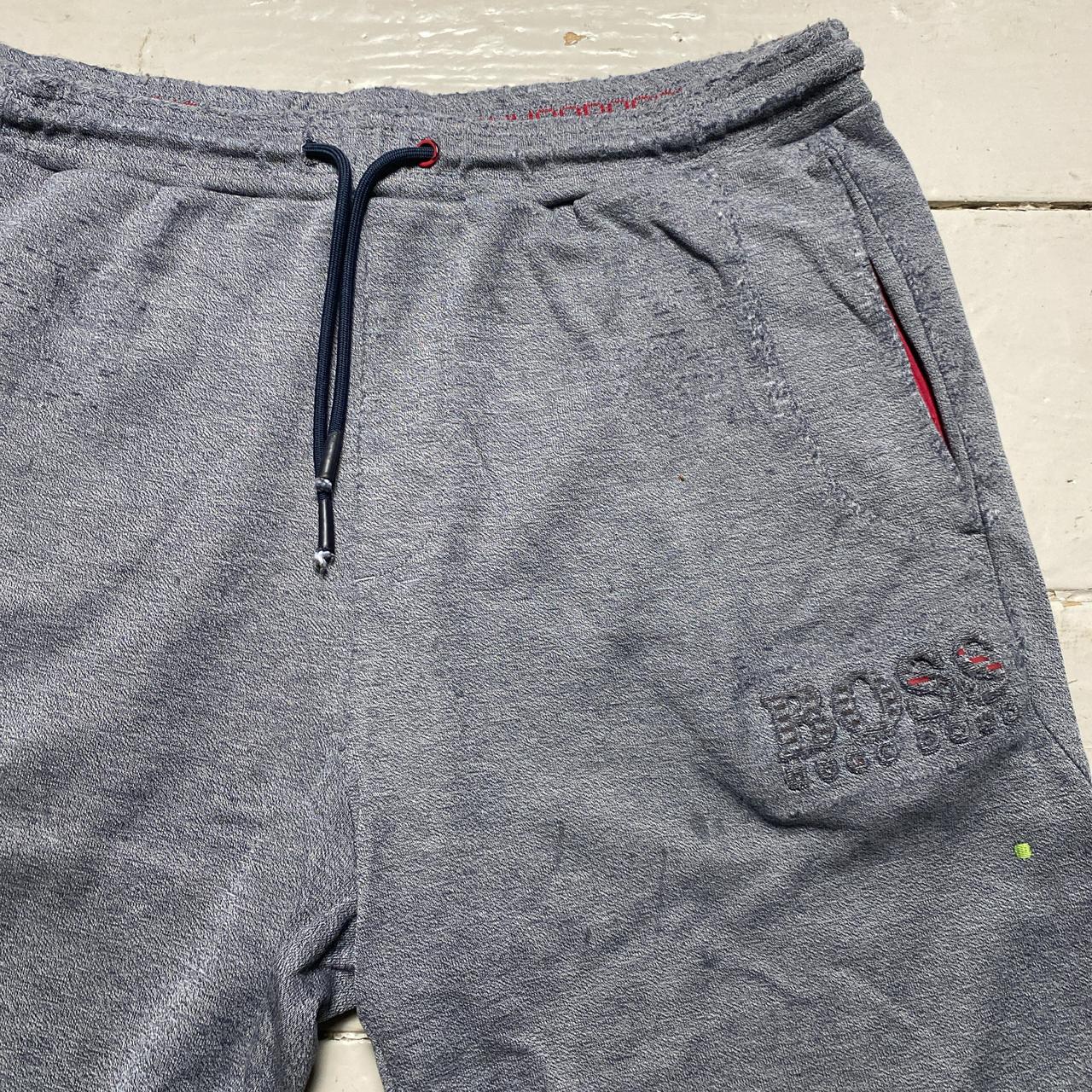 Hugo Boss Grey and Red Cotton Shorts (M)