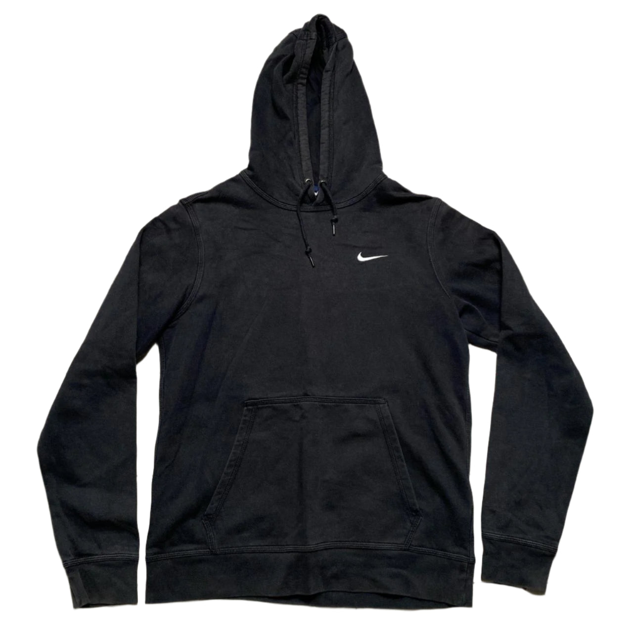 Nike Black and White Swoosh Hoodie (M)