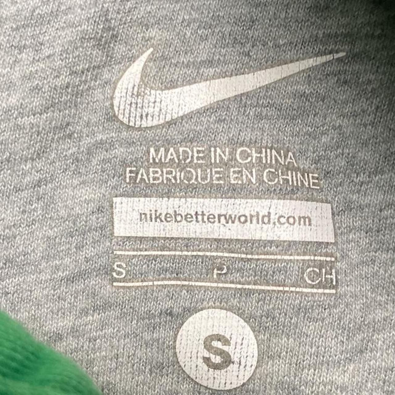 Nike Green and White Swoosh Hoodie (S)