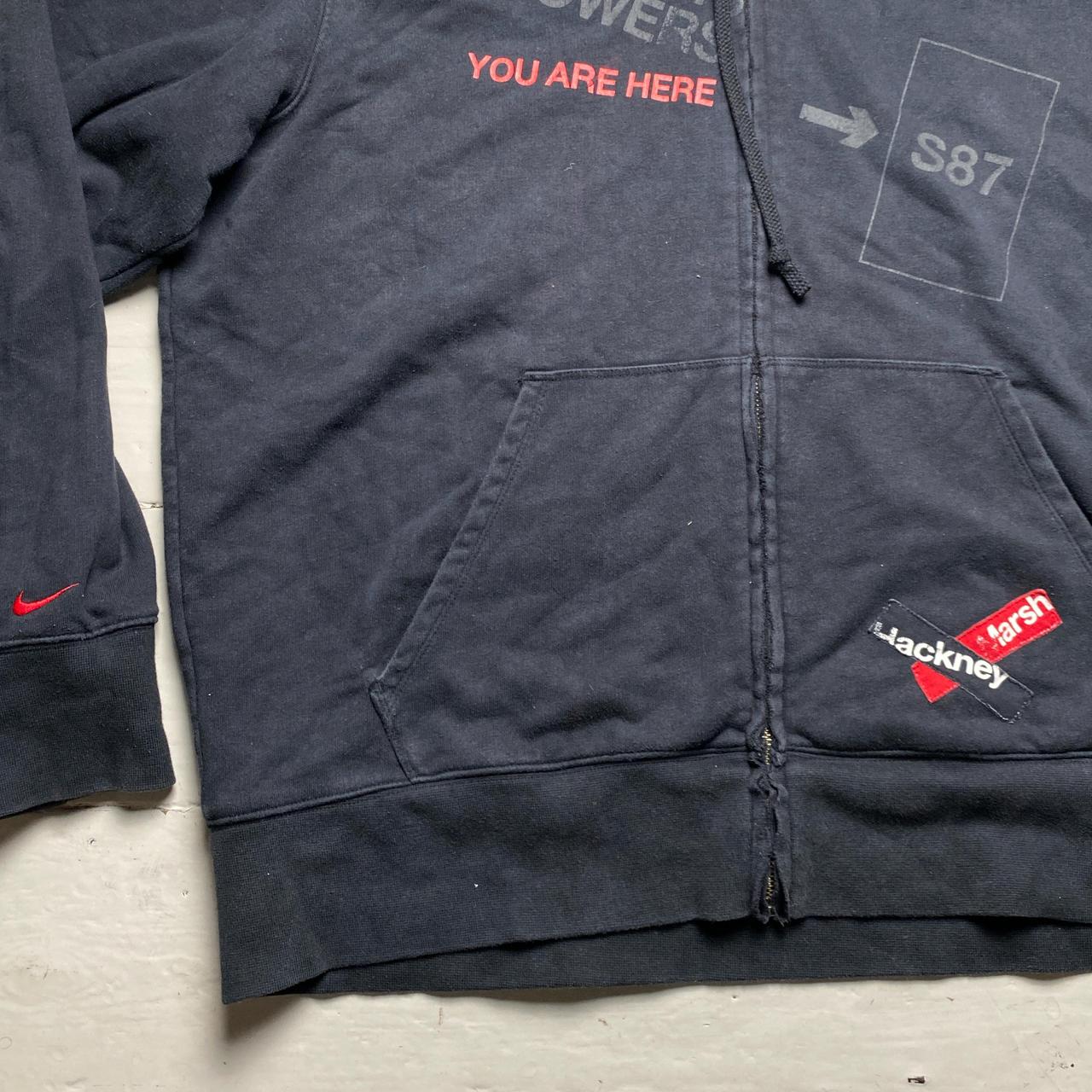 Nike Hackney Marshes Football Vintage y2k Black and Red Hoodie (XL)