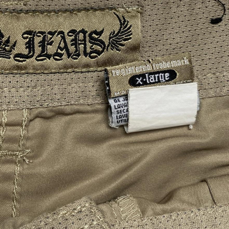 JNCO Jeans Cargo Combat Khaki Skull Shorts (S)