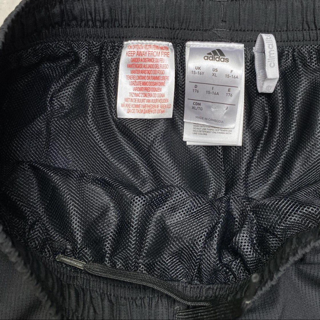 Adidas Black Climalite Shell Trackpant Bottoms (S)
