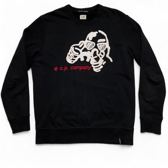 CP Company Comics and Cars Black White and Red Jumper (L)