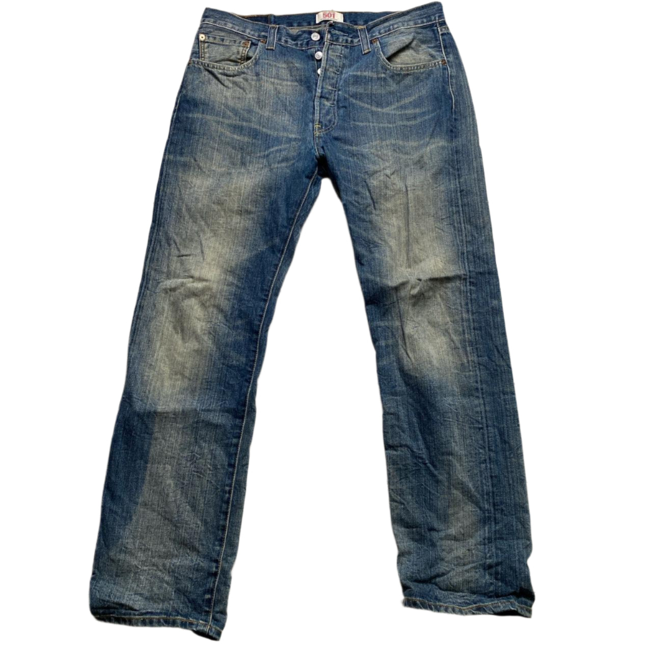 Levis 501 Vintage Blue Stonewash Jeans (31W)