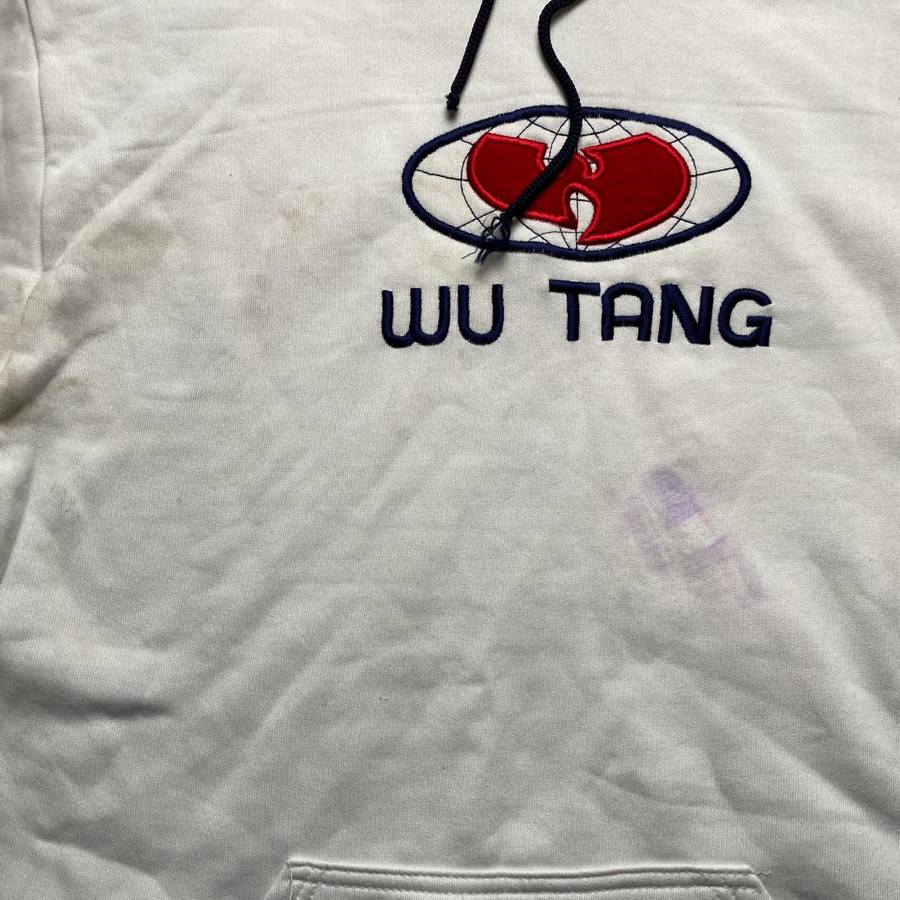 Wu Tang Wu Wear White Vintage White Red and Navy Hoodie (L)