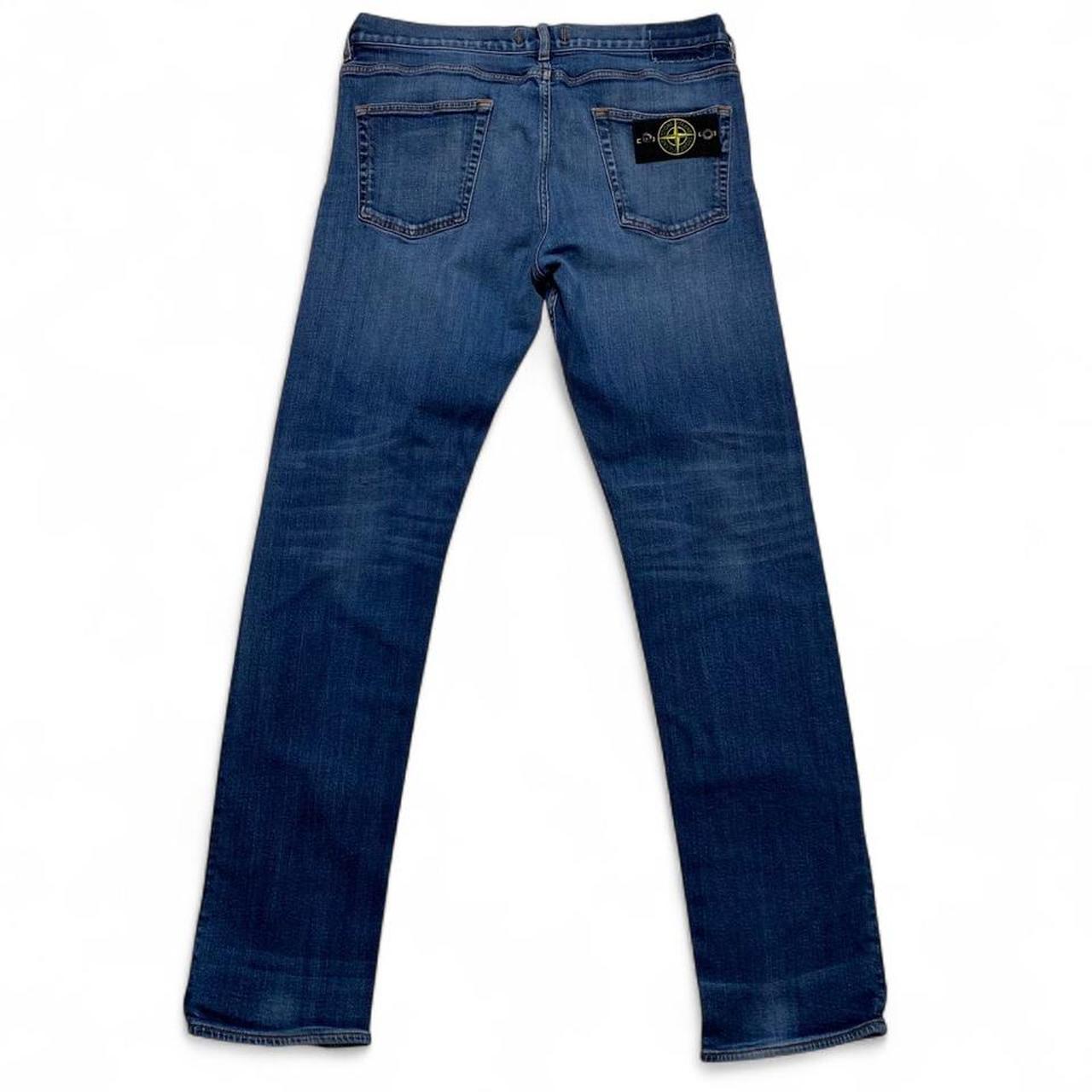 Stone Island Blue Straight Jeans (34W)