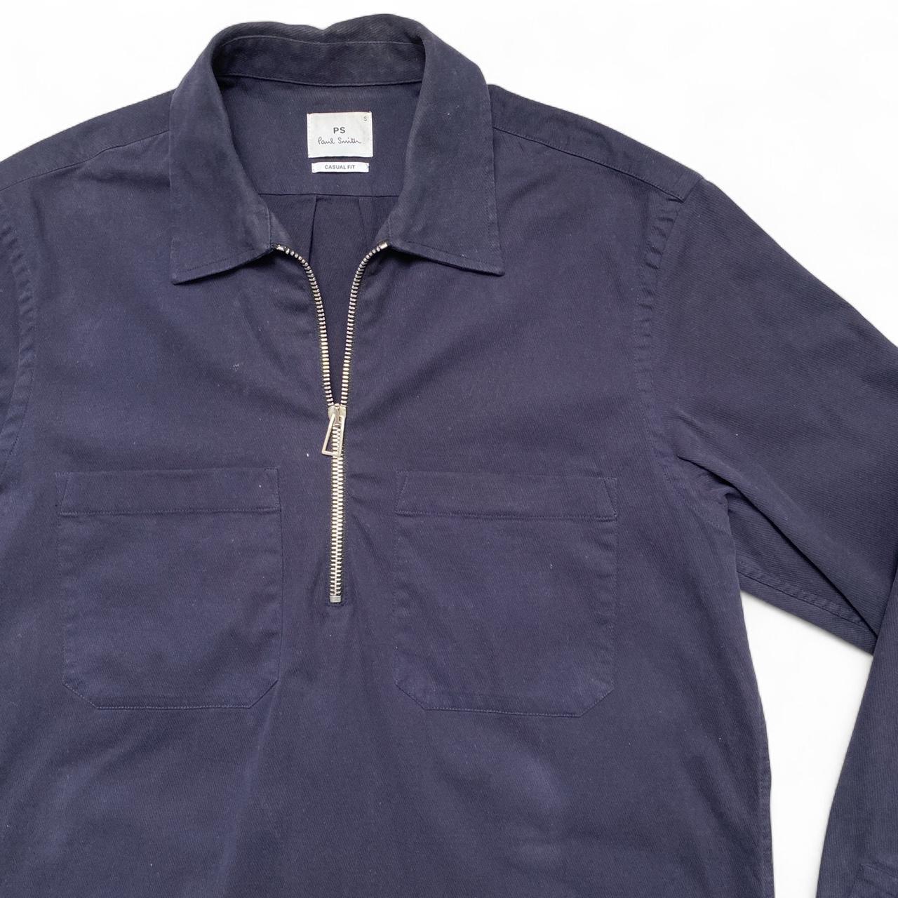 Paul Smith Quarter Zip Navy Shirt (S)