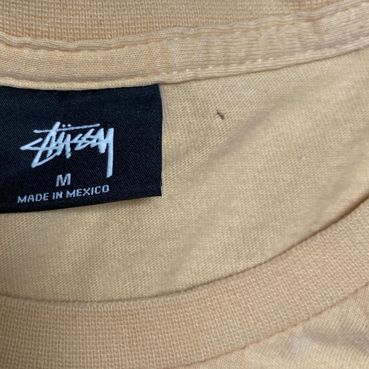 Stussy Palm Trees T Shirt Peach and Black (M)