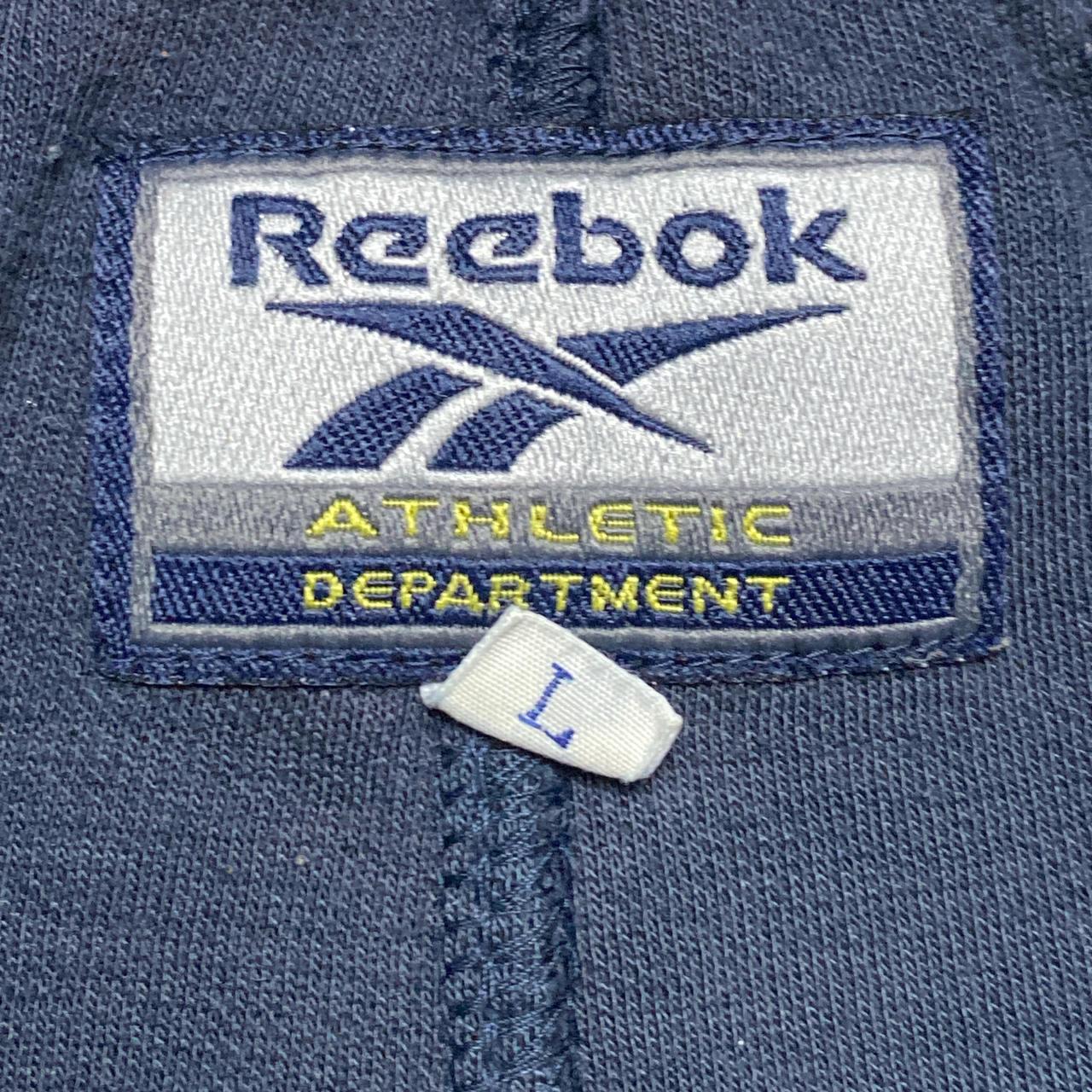 Reebok Athletic Department Navy and Yellow Trackpant Bottoms (L)