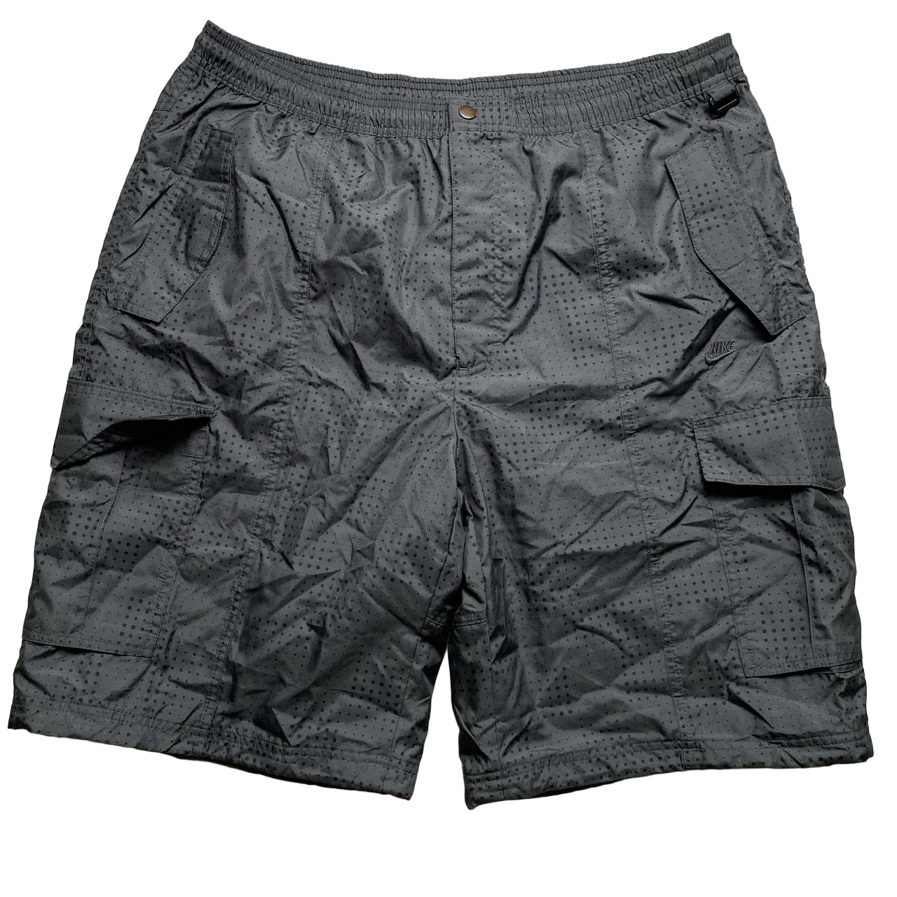 Nike Air Vintage Grey Cargo Shell Trackpant Shorts (2XL)