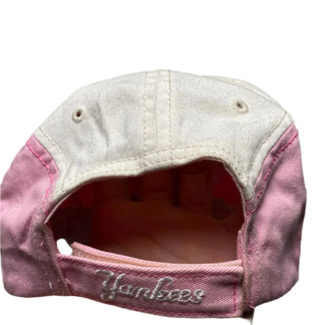 New York Yankees Vintage White and Pink Baseball Cap