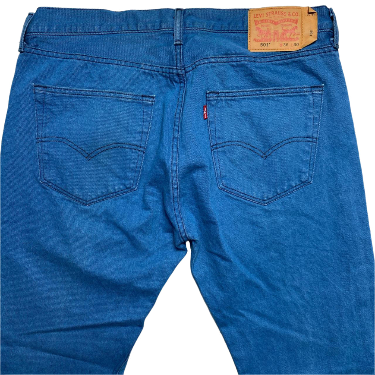 Levis Blue 501 Baggy Jeans (W 36)