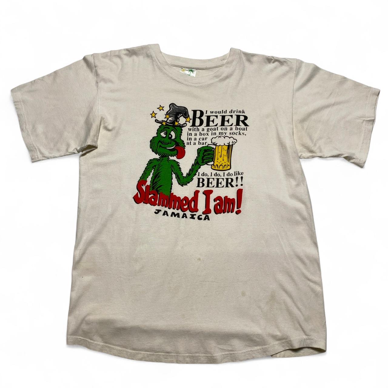Jamaica Beer 90’s Vintage Graphic Slammed I Am T Shirt (2XL)