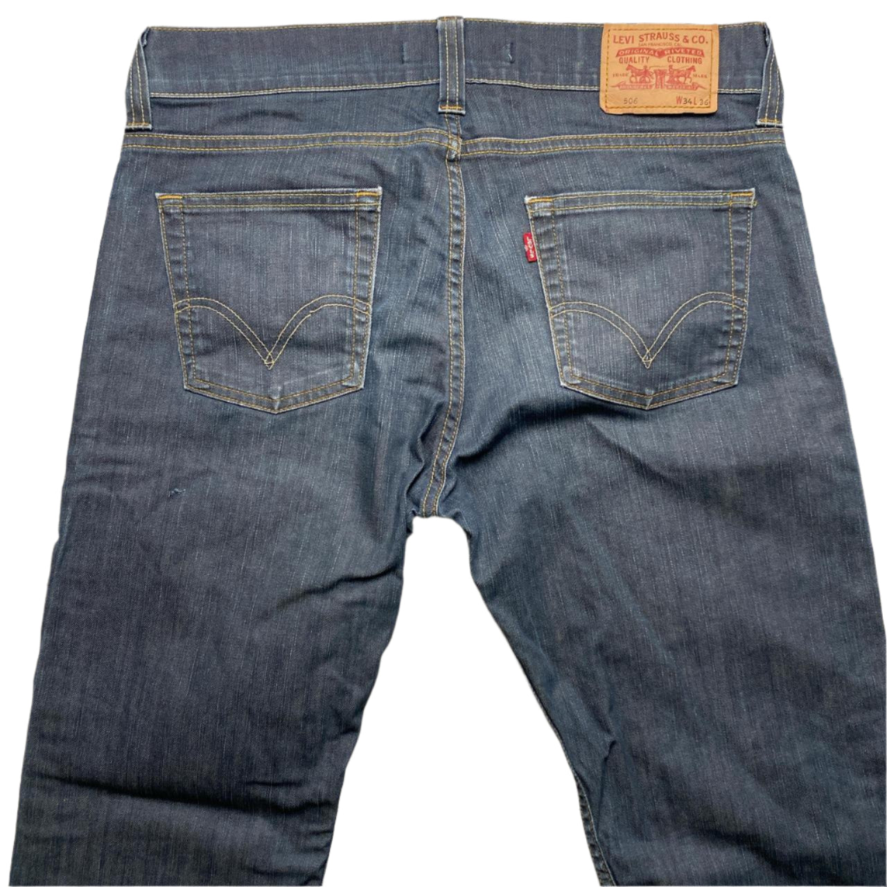 Levis 506 Vintage Baggy Navy Jeans (34W)