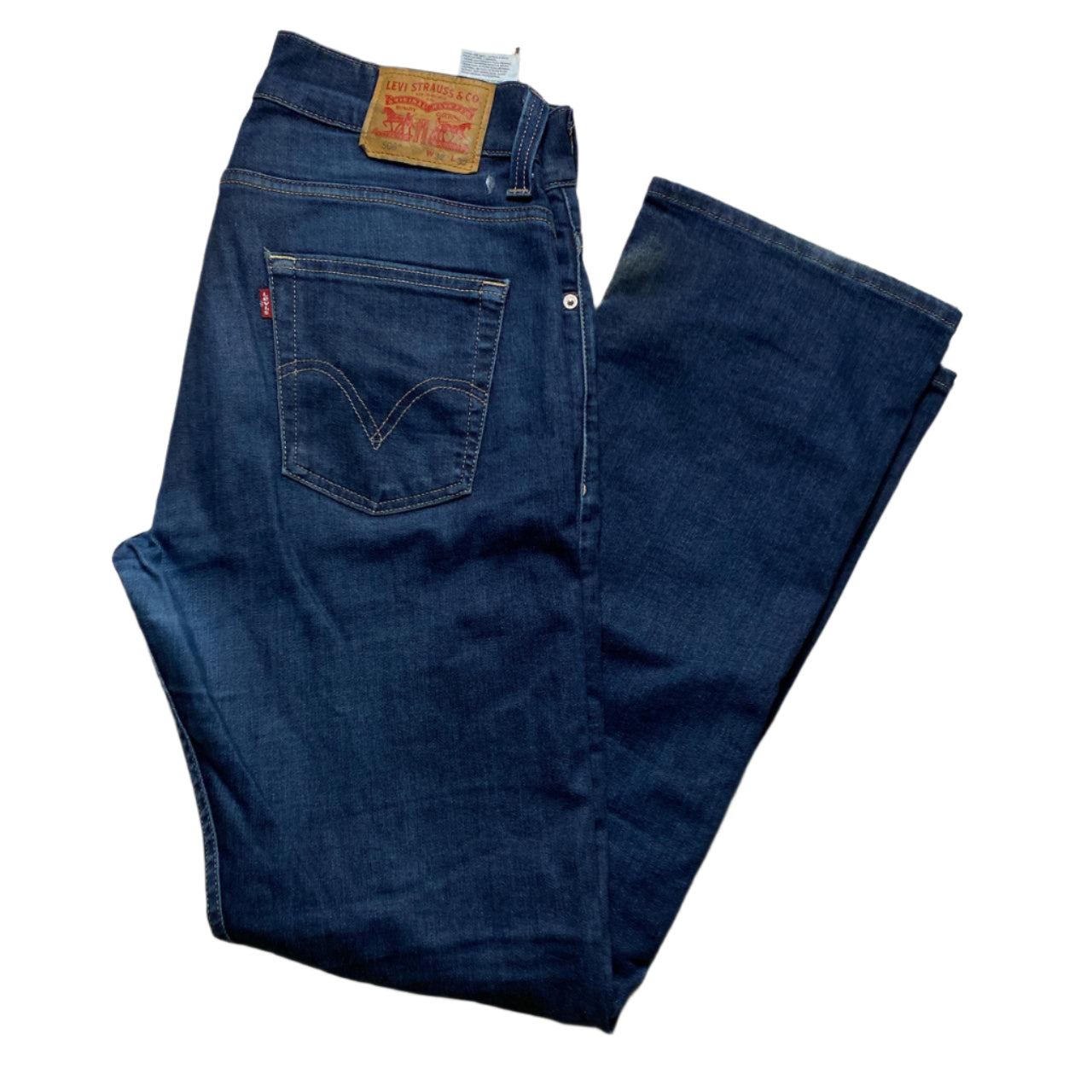 Levis 506 Navy Baggy Jeans (32W)