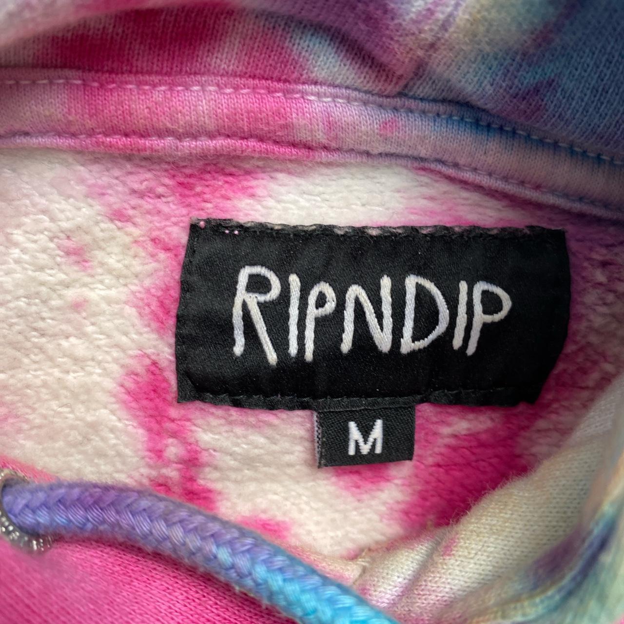 Rip n Dip Tie Dye Rainbow Must Be Nice Cats Hoodie (M)