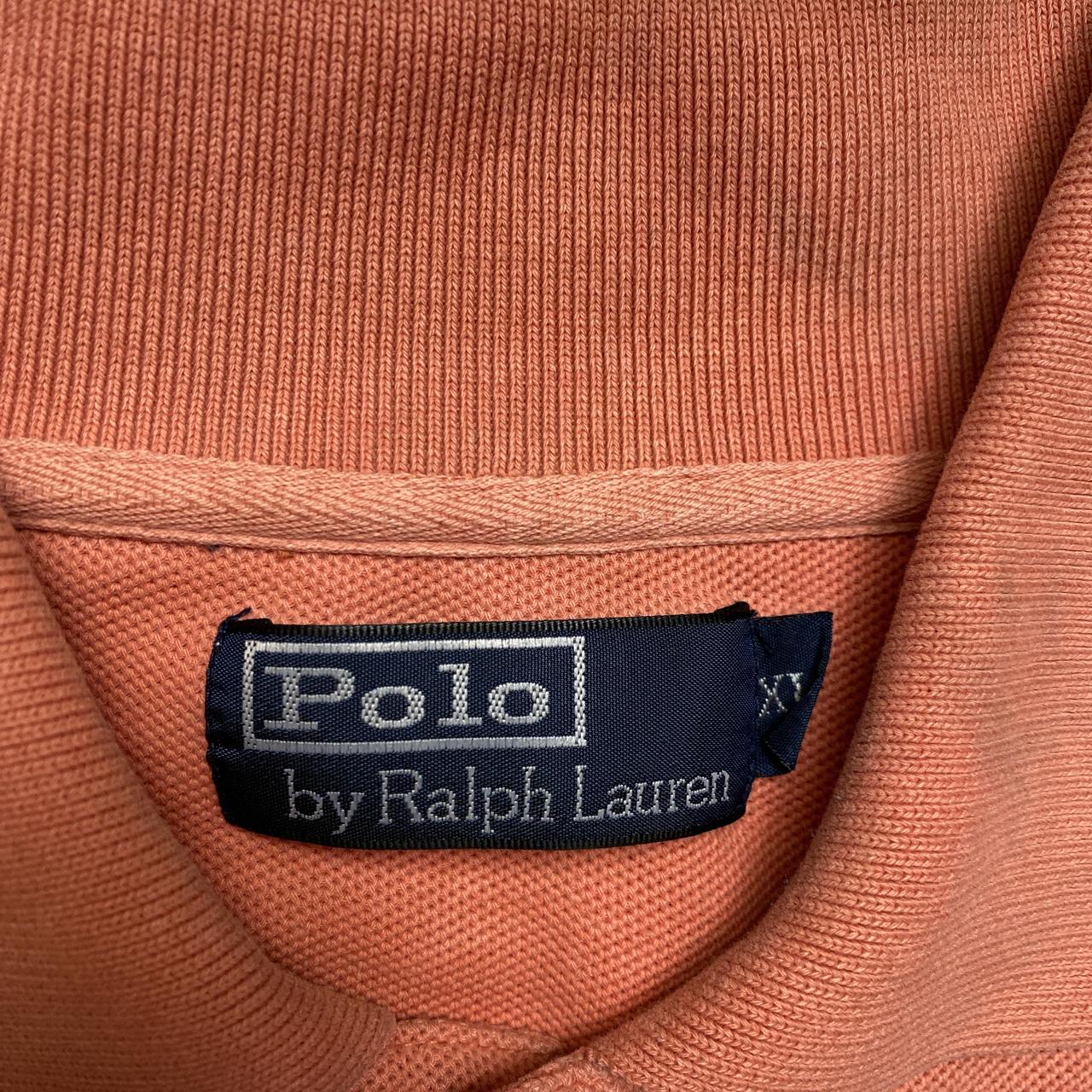 Ralph Lauren Polo Orange Long Sleeve Polo Shirt (XL)