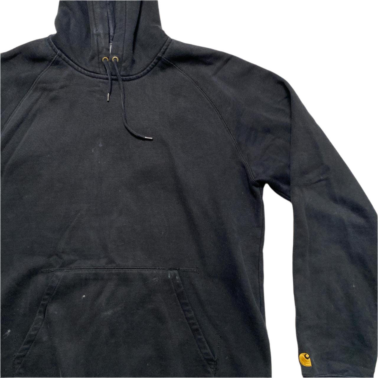 Carhartt Black and Gold Wave Hoodie (L)