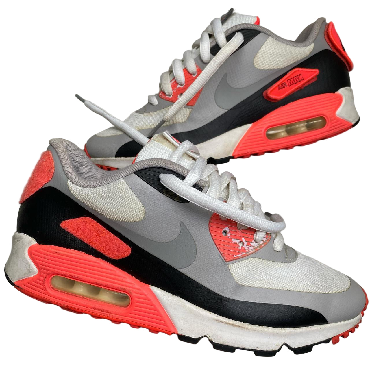 Nike Air Max 90 Infrared Velcro Stick on Patches (UK 6)