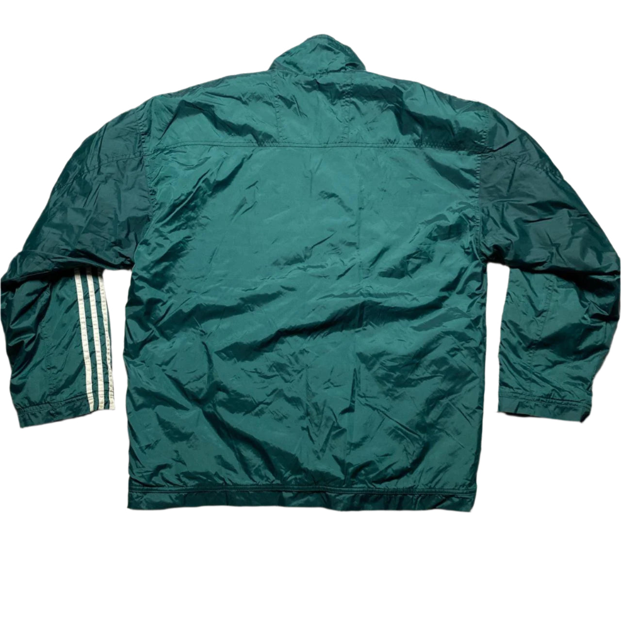 Adidas Green and White Vintage 90’s Padded Jacket (L)