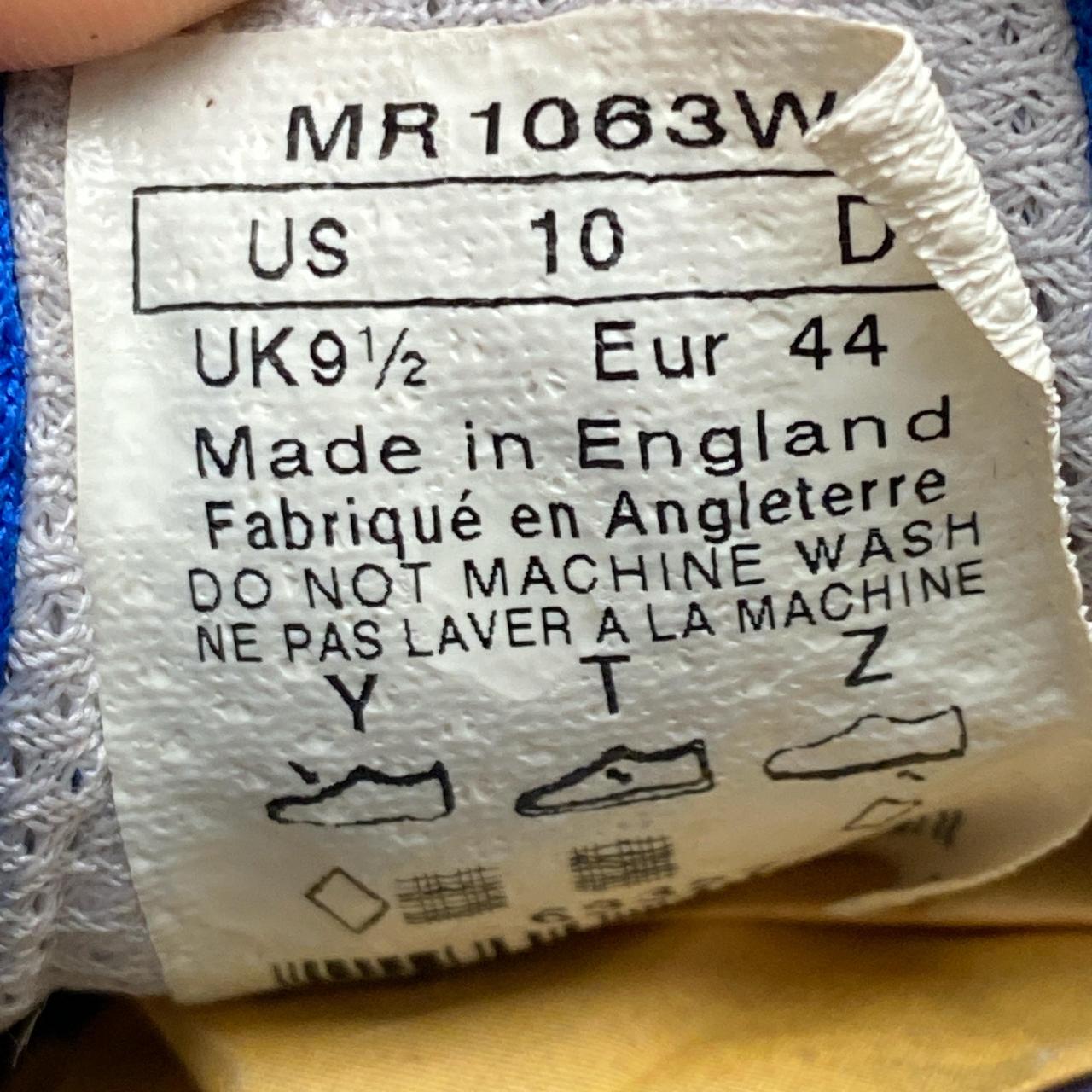 New Balance 1063 Silver and Blue Trainers (UK 9.5)